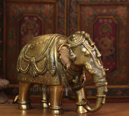 Brass Superfine Ornate Elephant