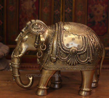 Brass Superfine Ornate Elephant