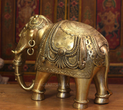 Brass Superfine Ornate Elephant