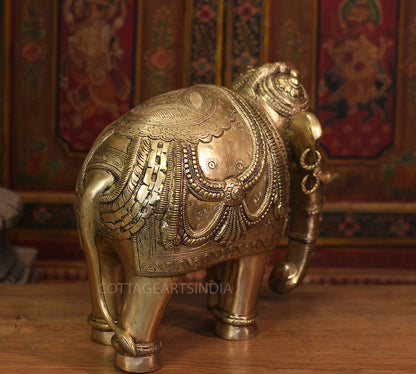 Brass Superfine Ornate Elephant