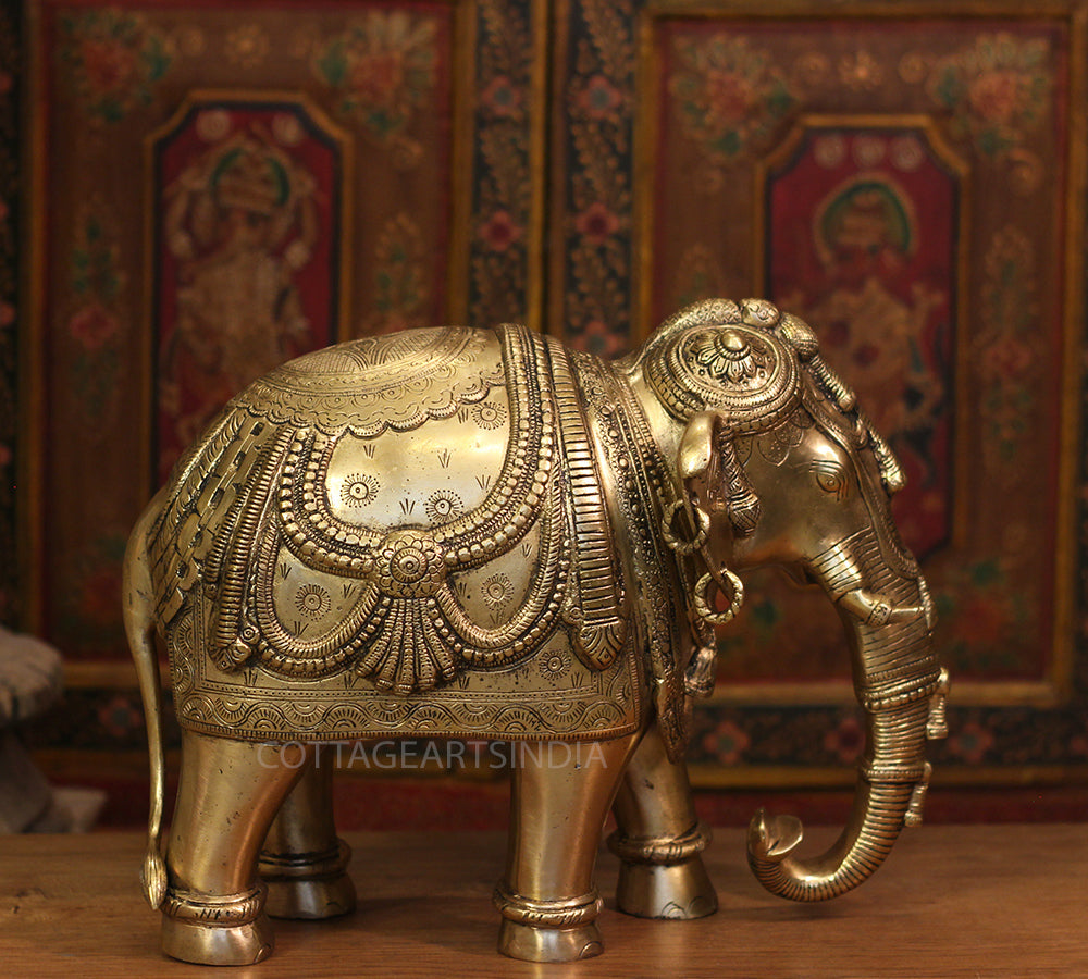 Brass Superfine Ornate Elephant