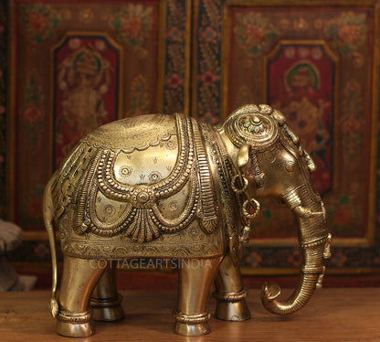 Brass Superfine Ornate Elephant