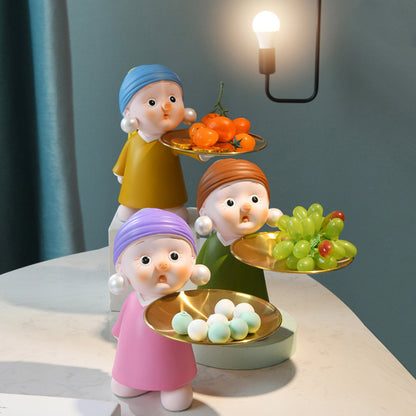 Girl With Pearl Earrings Ornaments Creative Home Living Room TV Cabinet Decorations