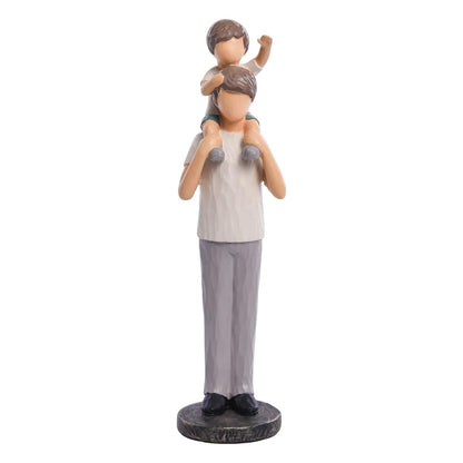 Resin Saysmile Father and Son Figurines Family Figurines