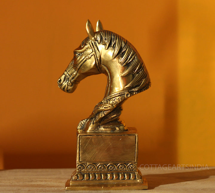 Brass Horse Bust