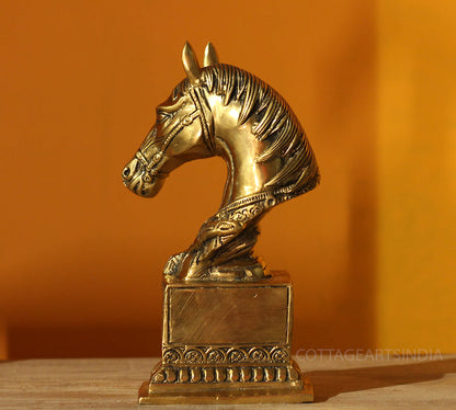 Brass Horse Bust