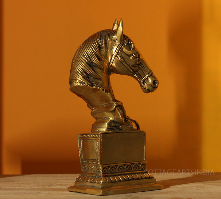 Brass Horse Bust