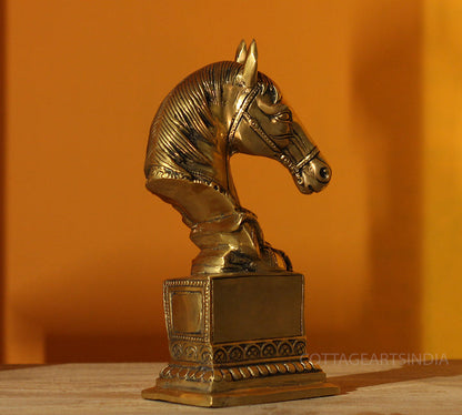Brass Horse Bust