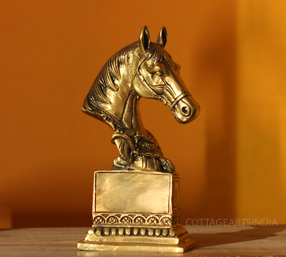 Brass Horse Bust