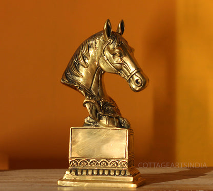 Brass Horse Bust