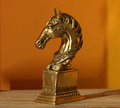 Brass Horse Bust