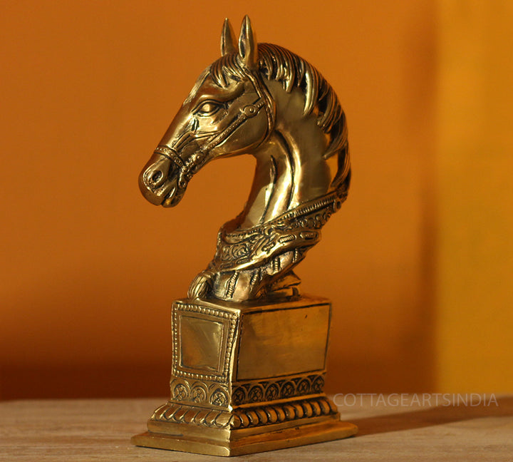 Brass Horse Bust