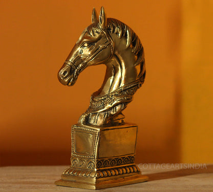 Brass Horse Bust