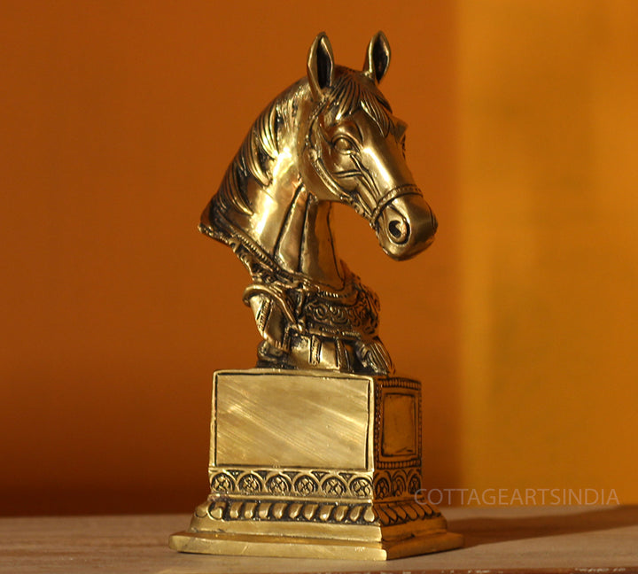 Brass Horse Bust