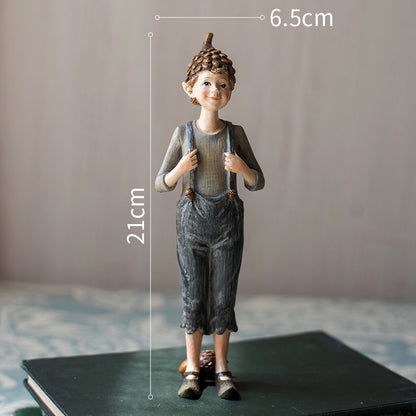 Forest Elf Cartoon Hand-Painted Resin Ornaments