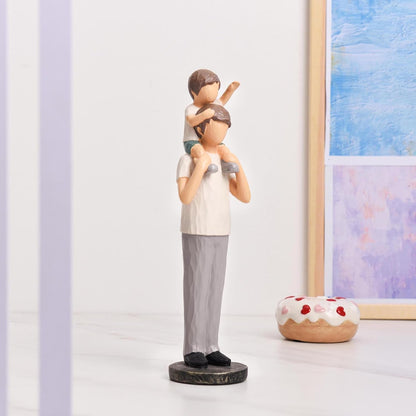 Resin Saysmile Father and Son Figurines Family Figurines