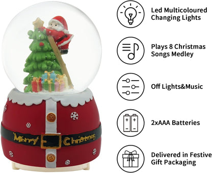 Christmas Full Crystal Ball Creative Music Box Decoration