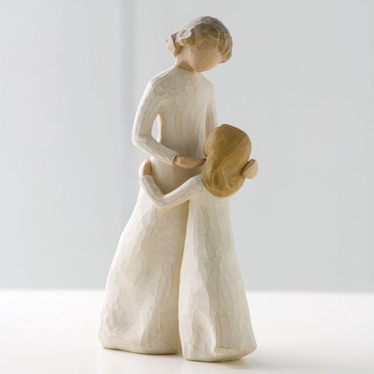 Nordic Style Resin Mother and Daughter Figures Statue