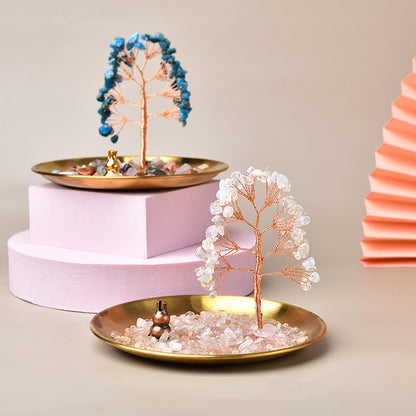 Natural Crystal Macadam Fortune Tree Ornaments