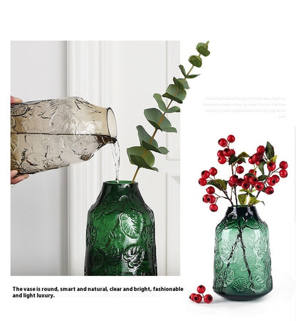 Modern Minimalist Glass Vase Transparent Ornaments
