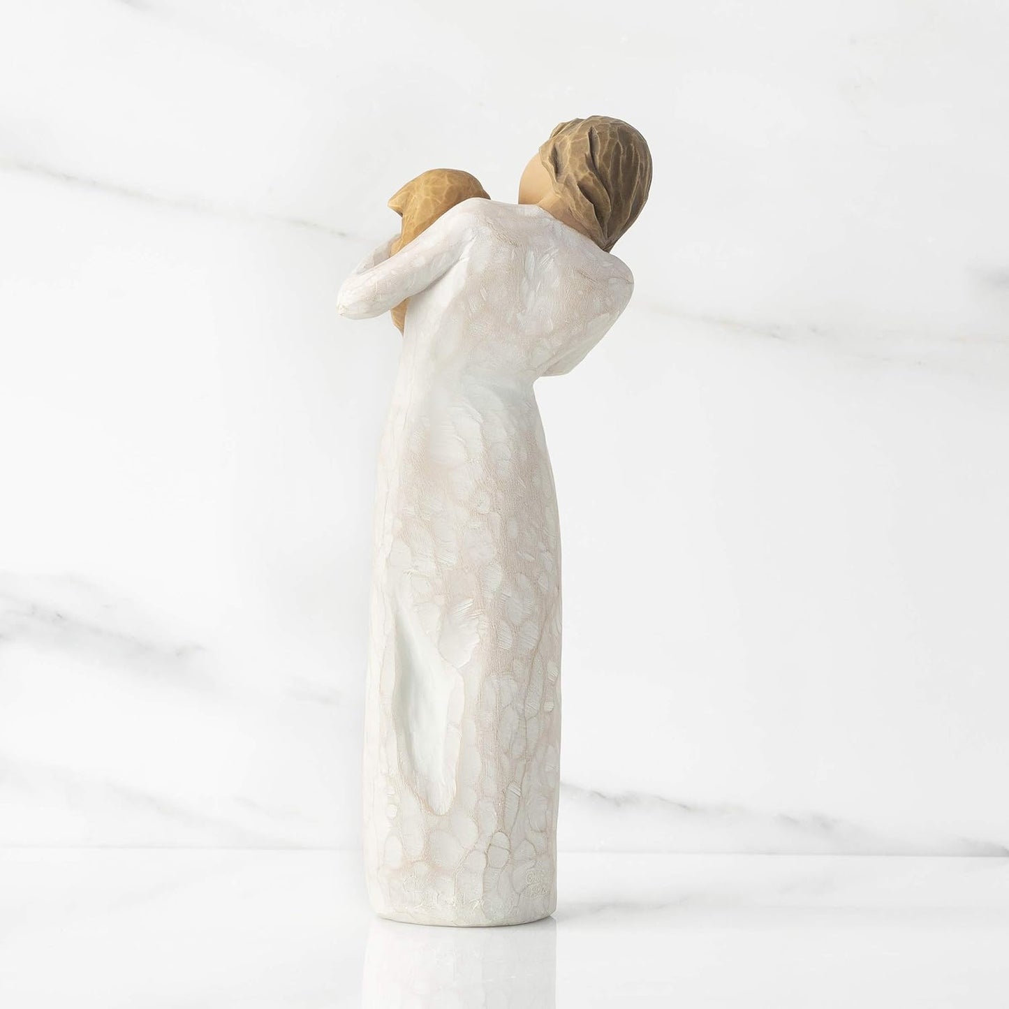 Resin Women and Dog Crafts Home Decoration Couple Ornaments