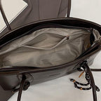 Retro Large Capacity Leather Tote Bag