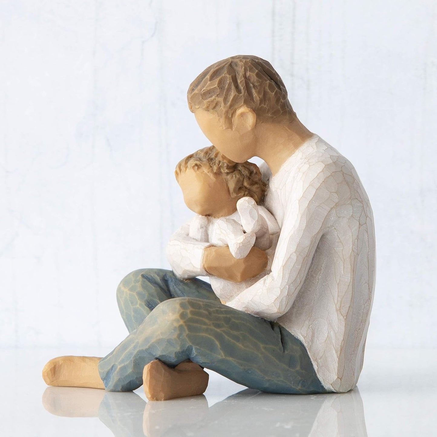 Resin Father and Baby Crafts Home Decoration Couple Ornaments