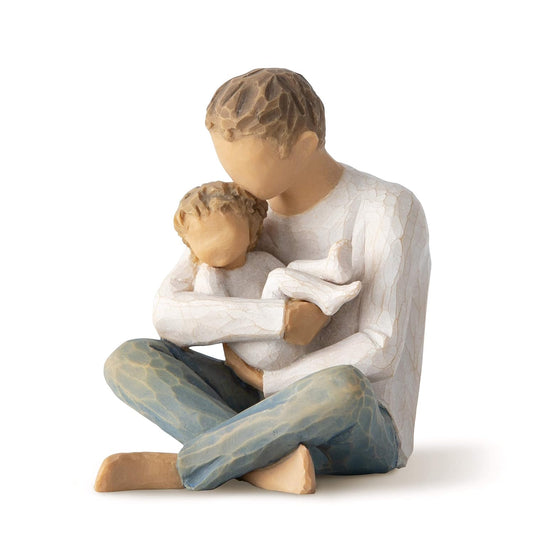 Resin Father and Baby Crafts Home Decoration Couple Ornaments