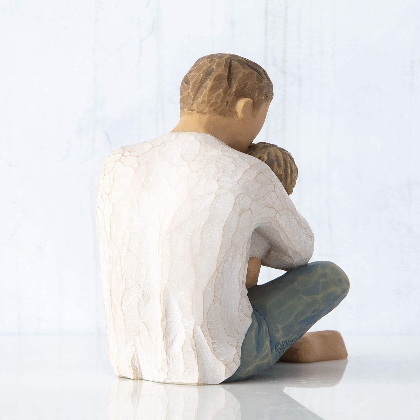 Resin Father and Baby Crafts Home Decoration Couple Ornaments
