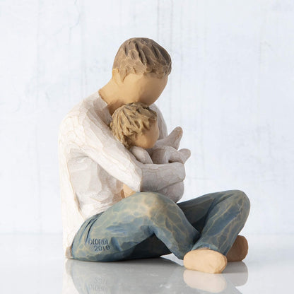 Resin Father and Baby Crafts Home Decoration Couple Ornaments