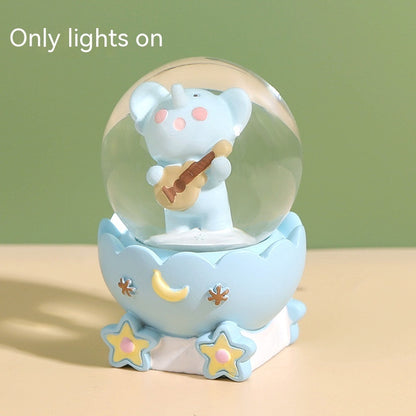 Animal Party Luminous Crystal Ball Music Box