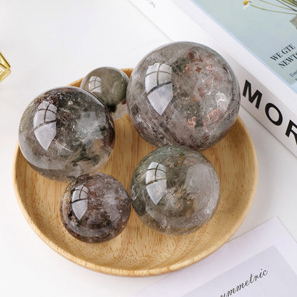Natural Green Ghost Crystal Ball Ornaments