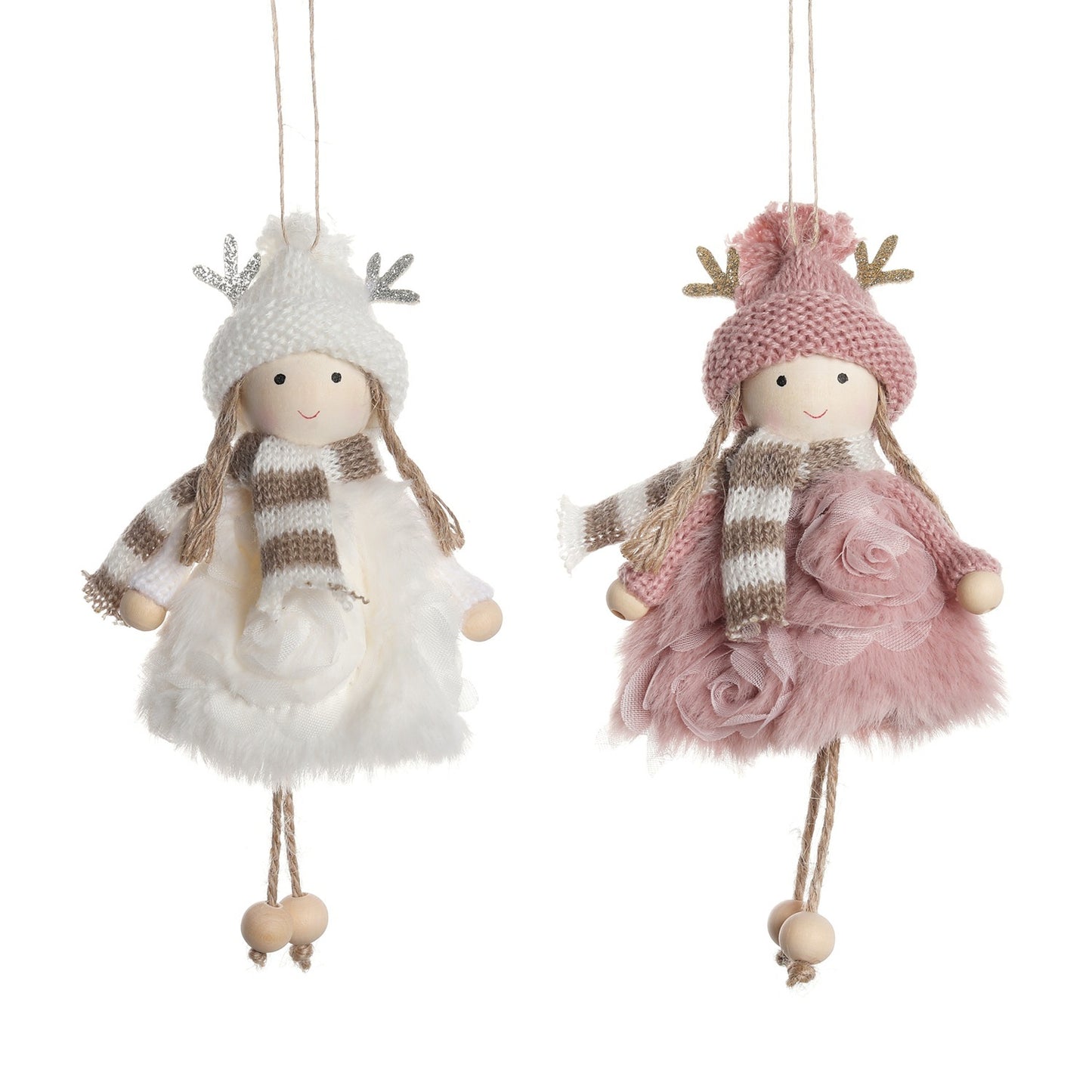 Χριστουγεννιάτικες διακοσμήσεις Ins Cute Wind Antlers κούκλα Angel Girls' Doll