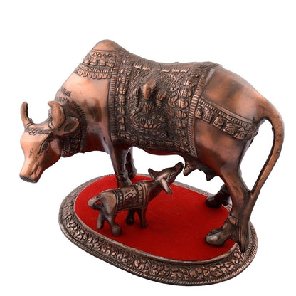 Kamdhenu Cow And Calf Calf Statue Animal Figurines