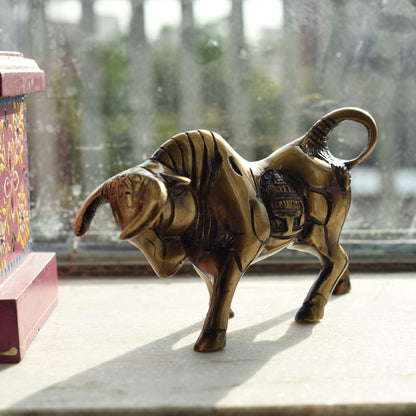 Brass Kamdhenu Cow Sculpture