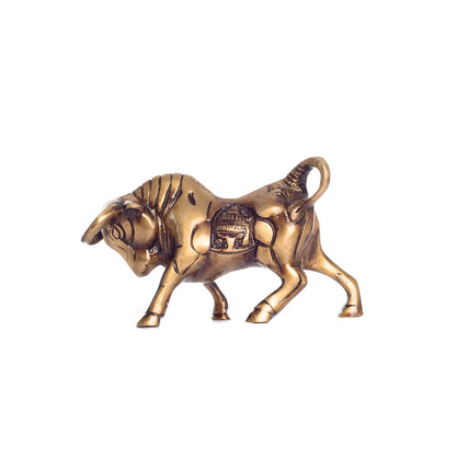 Brass Kamdhenu Cow Sculpture