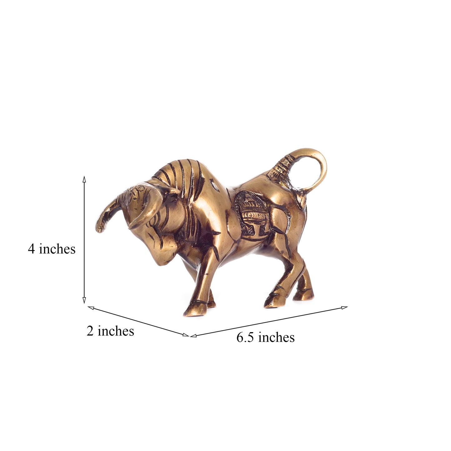 Brass Kamdhenu Cow Sculpture