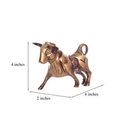 Brass Kamdhenu Cow Sculpture