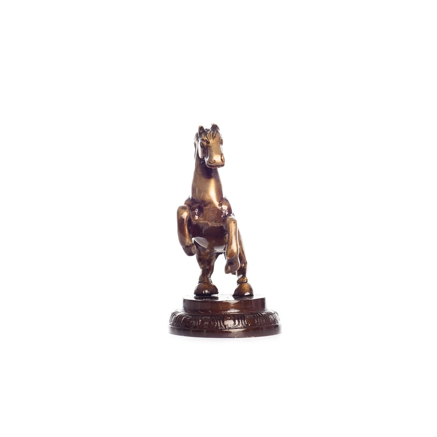 Brown Brass Horse Table Decor Showpiece