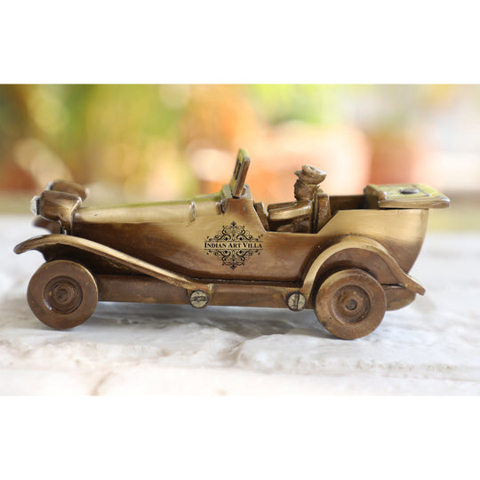 Brass Handcrafted Vintage Open Car Showpiece Figurine