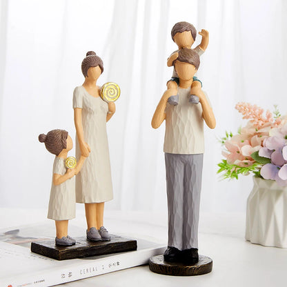 Resin Saysmile Father and Son Figurines Family Figurines