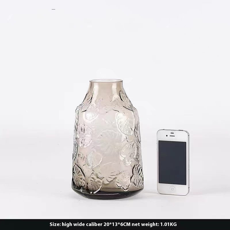 Modern Minimalist Glass Vase Transparent Ornaments