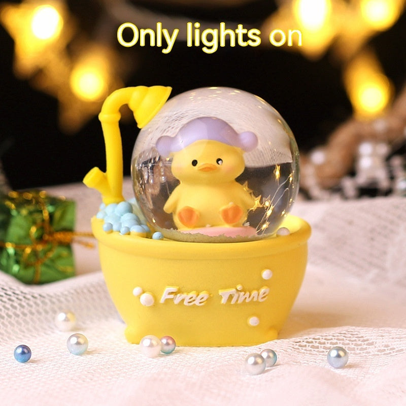 Animal Party Luminous Crystal Ball Music Box