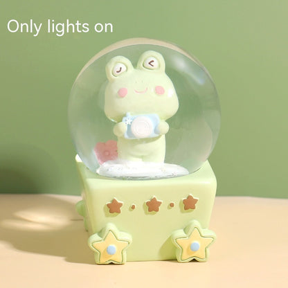 Animal Party Luminous Crystal Ball Music Box