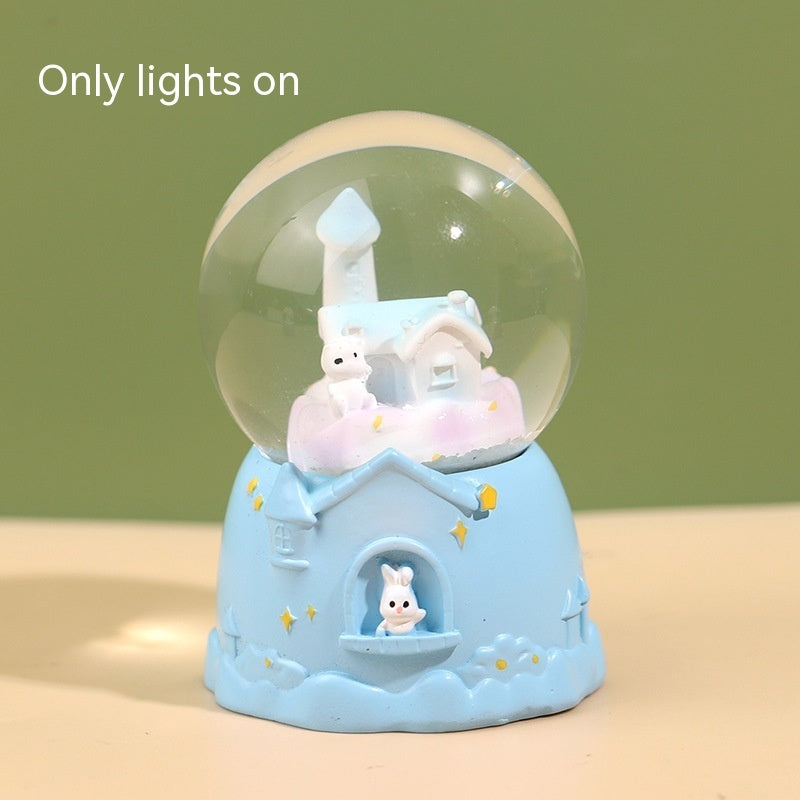 Animal Party Luminous Crystal Ball Music Box