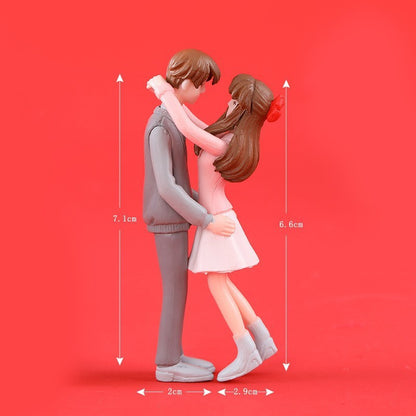 Sweet Couple Microlandscape Desktop Plastic Ornaments