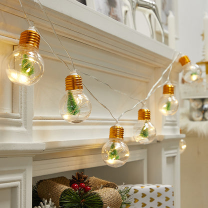 Guirlande lumineuse de Noël à fruits rouges pour l'extérieur