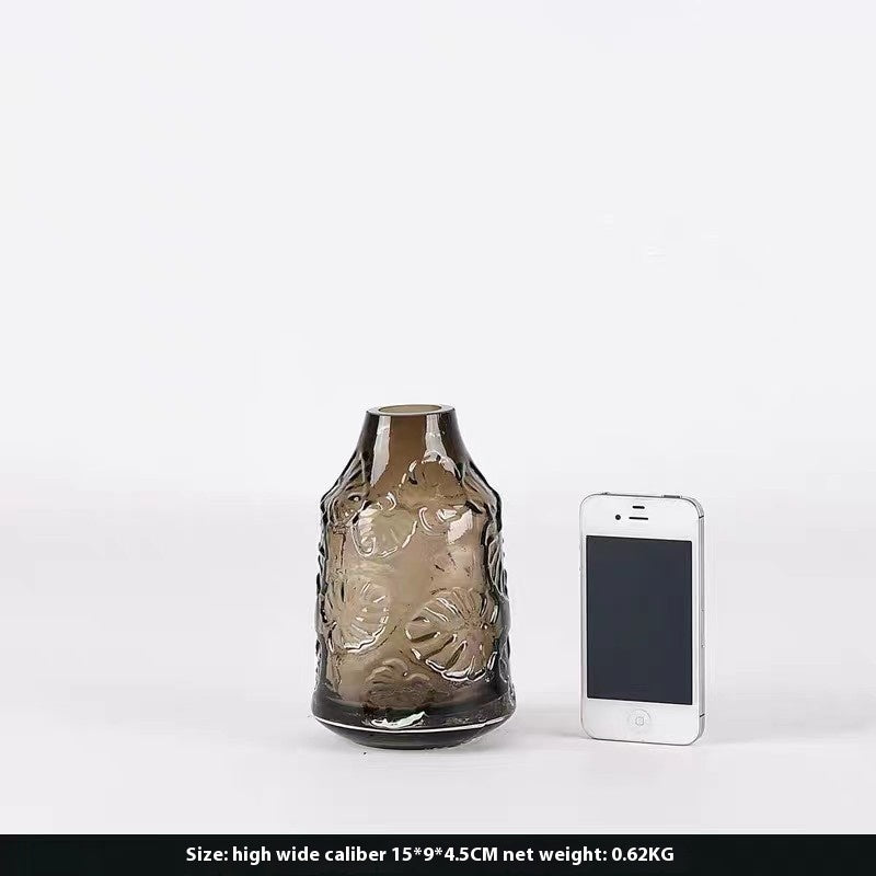 Modern Minimalist Glass Vase Transparent Ornaments